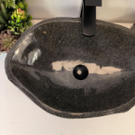 Каменная раковина из речного камня RS-05383 (58*36*15) 0857 из натурального камня