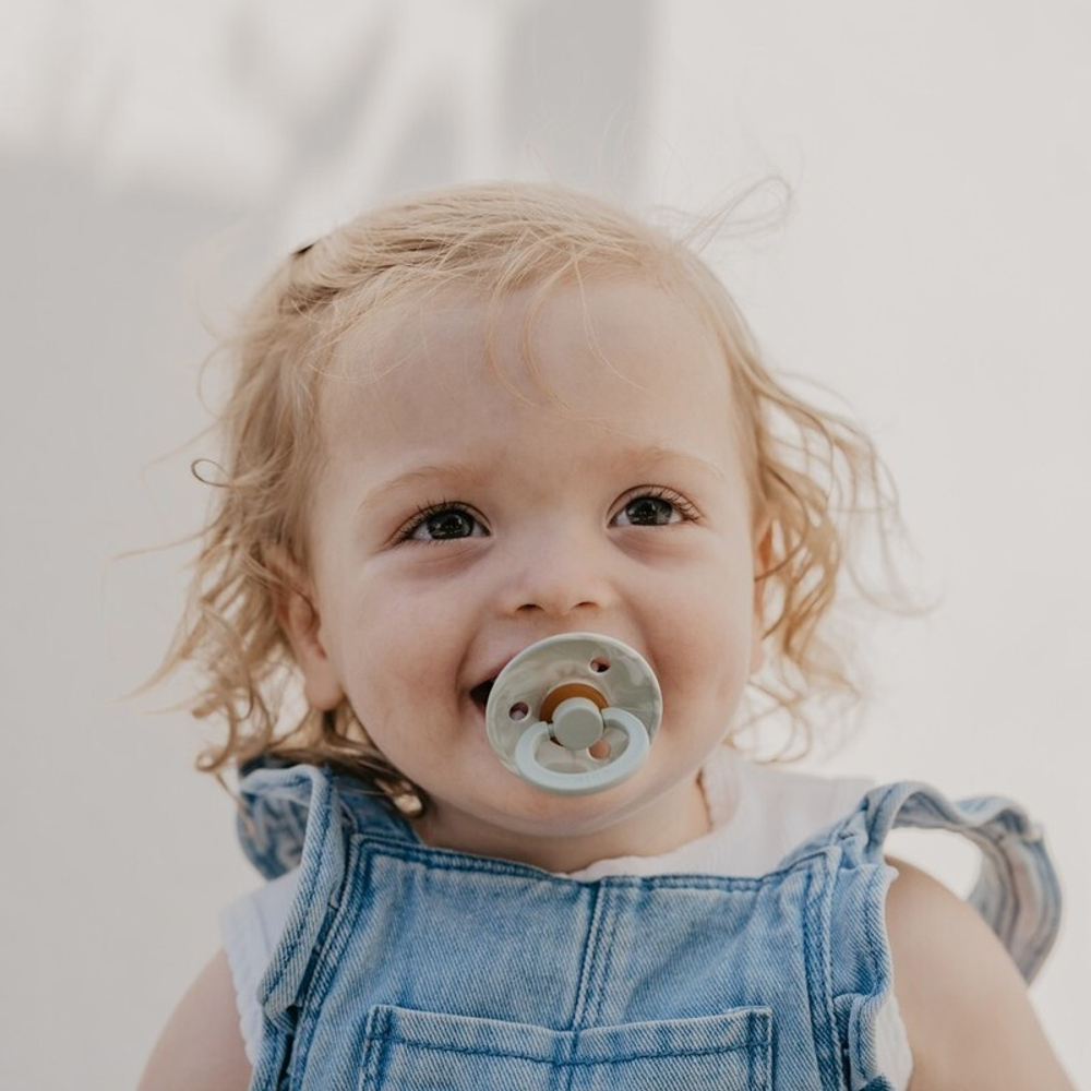 BIBS Tie Dye Sage Ivory, 2шт, 0-6 месяцев