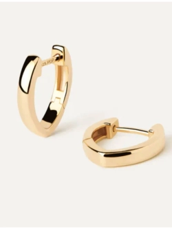 Серьги Duke Hoops серебро 925 пробы покрытое золотом