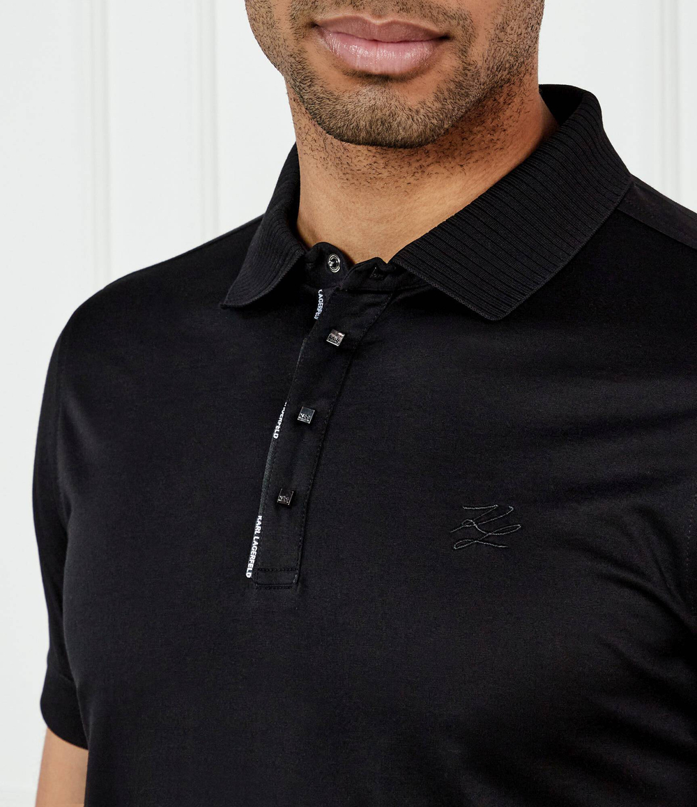 Поло PRESS BUTTON Karl Lagerfeld - черный(745000 552200)