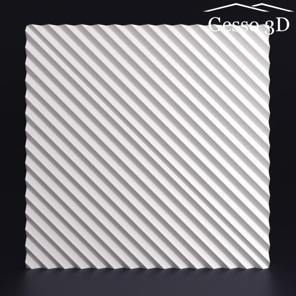 Гипсовая 3D панель Консул 4 диагональ