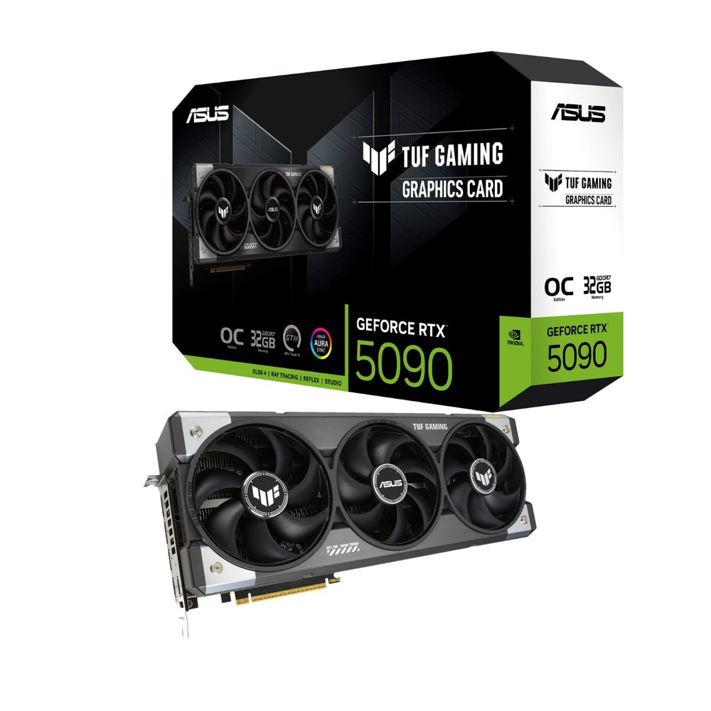 Видеокарта ASUS TUF Gaming GeForce RTX 5090 32GB GDDR7 OC Edition 512-bit, 2580 MHz