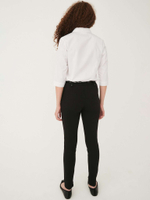 Брюки школьные скинни для девочки Next 129-870, Черный