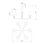 Потолочная люстра Eurosvet CONSO 60145/6 4690389191473
