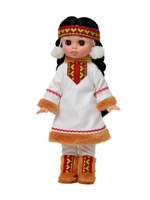 Кукла Эля в костюме народов Севера 30см. (Весна)