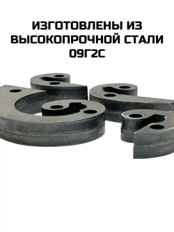 Лекало-улитка-кондуктор для холодной ковки Комплект №5 "Малый завиток" + 2 элемента