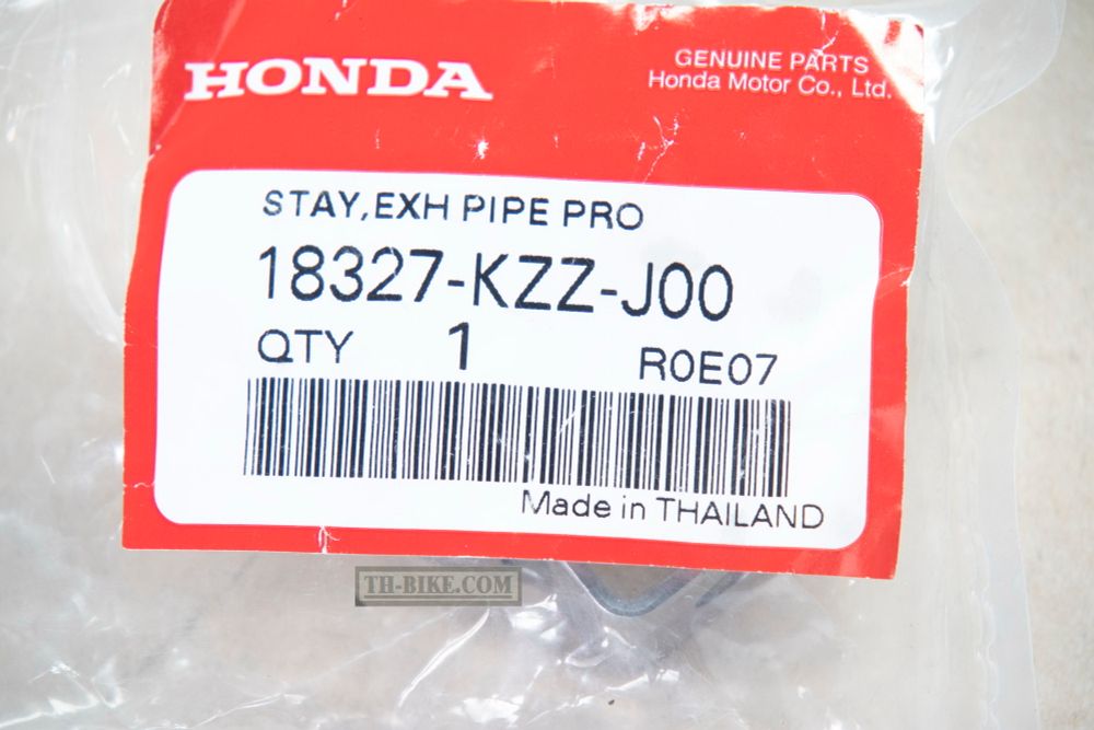 18327-KZZ-J00. STAY, EX. PIPE PROTECTOR. Honda CRF250L, Rally250 2017-2020
