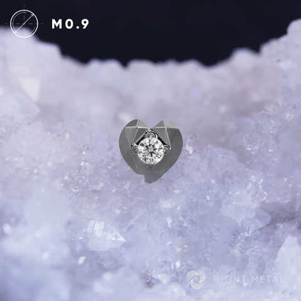 Heart Faceted Crystal
