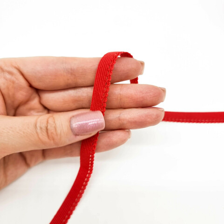 Резинка ажурная бельевая КРАСНЫЙ, 9мм