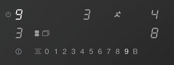 Индукционная стеклокерамич. панель с вытяжкой Miele KMDA7876FL-U 125 Gala Ed