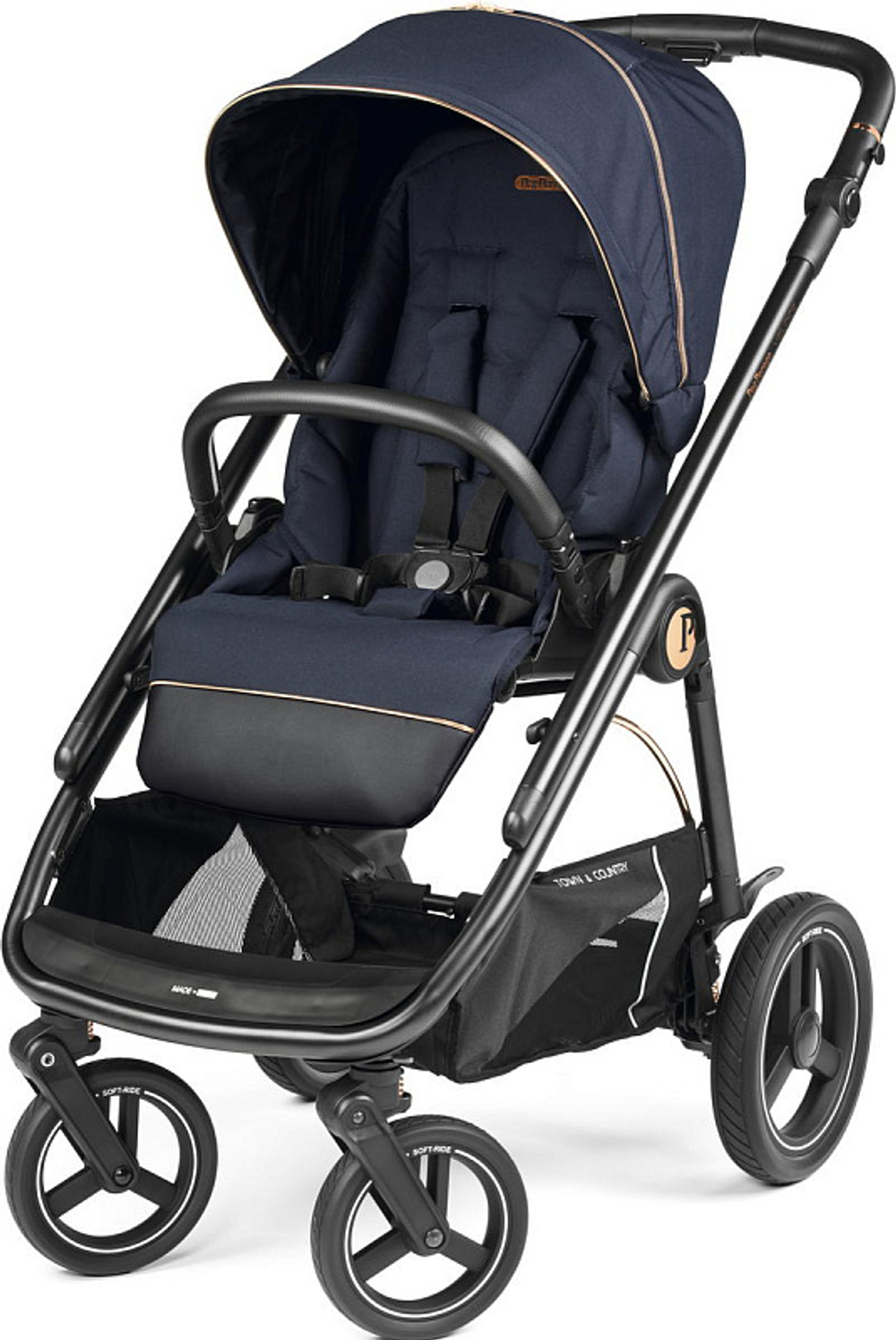 Коляска 3 в 1 Peg Perego Veloce TC Belvedere Lounge Blue Shine