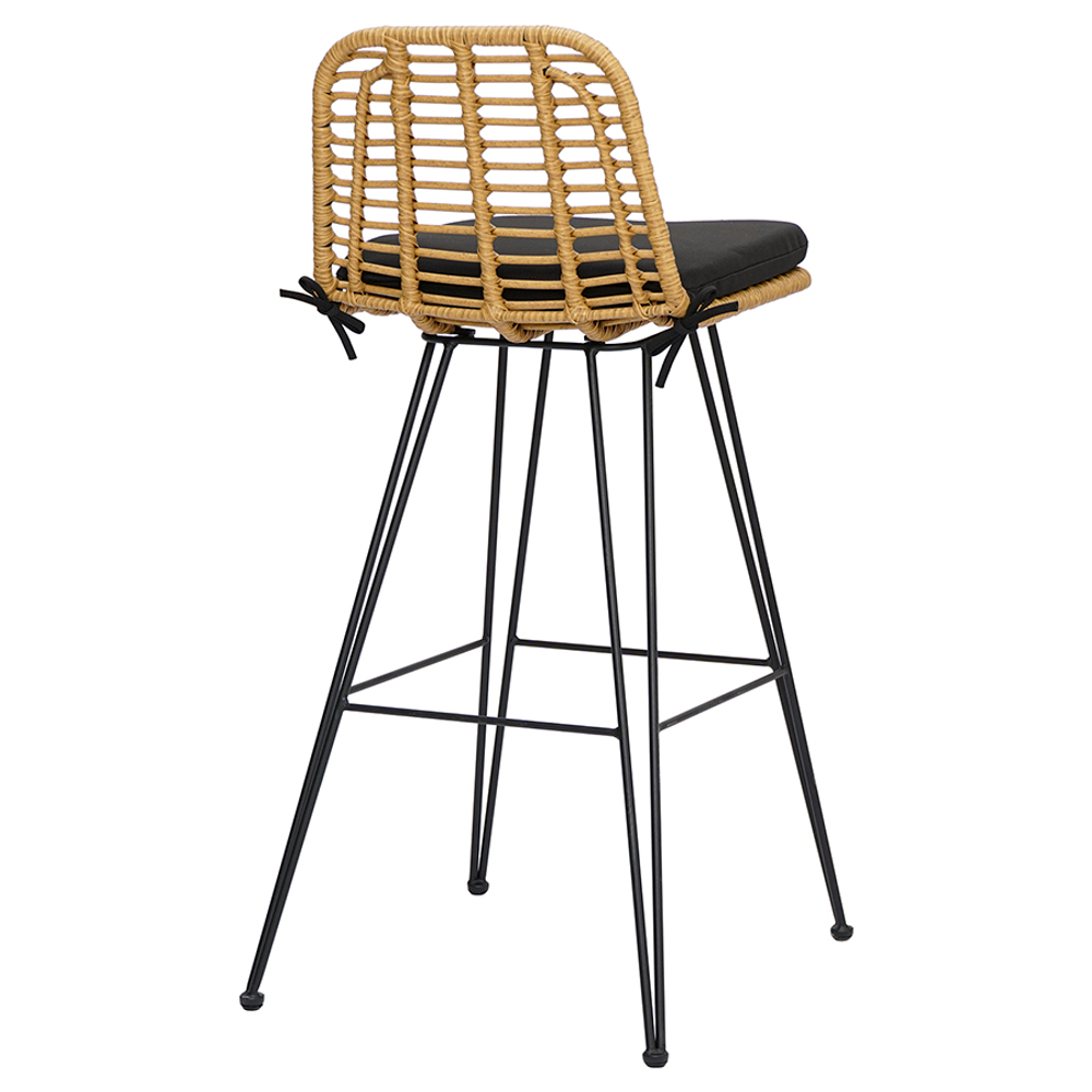 Стул барный Bergenson Bjorn Vetle Flat, ротанг