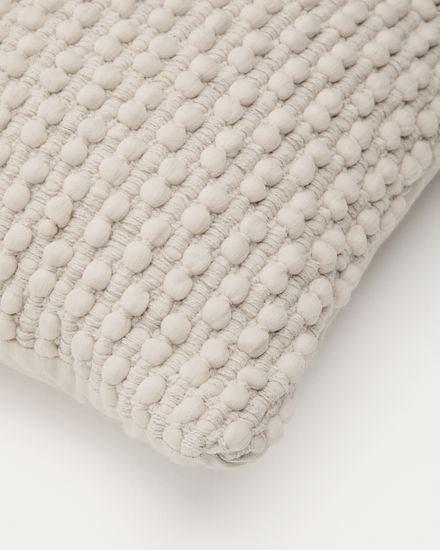 Чехол для подушки Mascarell из хлопка и полиэстера белого цветва 40 x 60 см