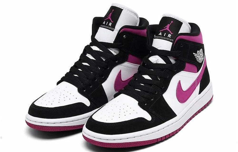 Кроссовки Jordan Air Jordan 1 Mid Magenta (Женская размерная сетка)