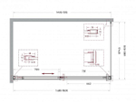 Душевой уголок BelBagno SOFT_CLOSE-1-AH-1 150х90 стекло прозрачное/профиль оружейная сталь