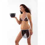 Комплект горничной, 42 (Цвет: черный)