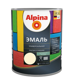 ЭМАЛЬ АЛКИДН. ALPINA ЭМАЛЬ УНИВЕР ШЕЛК-МАТ СЛОНОВАЯ КОСТЬ 0,75Л / 0,98КГ