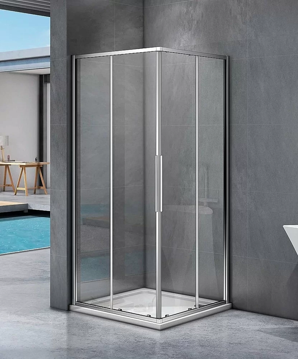Душевой уголок Good Door IDEA CR-100-C-CH стекло прозрачное/профиль хром