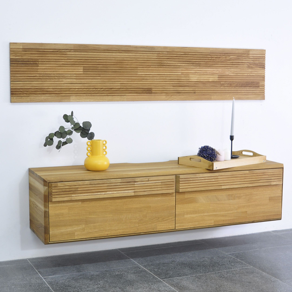 Декоративная панель Михаэлла для гостиной из массива дуба