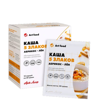 Каша 5 злаков Абрикос лён