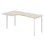 Стол эргономичный на металлокаркасе (белый) SIGMA (СИГМА) МК40х40