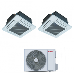 Мульти сплит-система TOSOT кассетная на 2 комнаты (30+50 кв.м.)