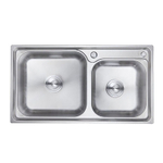 Кухонная мойка, 780x430x220 мм, 2 чаши