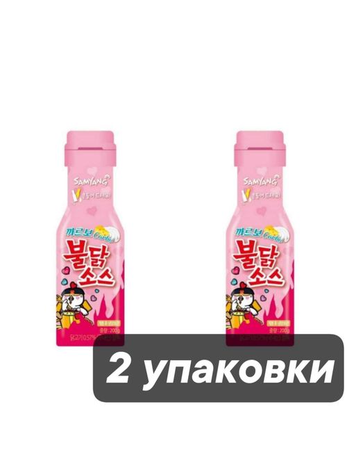Соус Samyang Buldak Острая курица Карбонара 200 г 2 шт