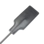 Чёрный кожаный стек 75см БДСМ Арсенал 62006