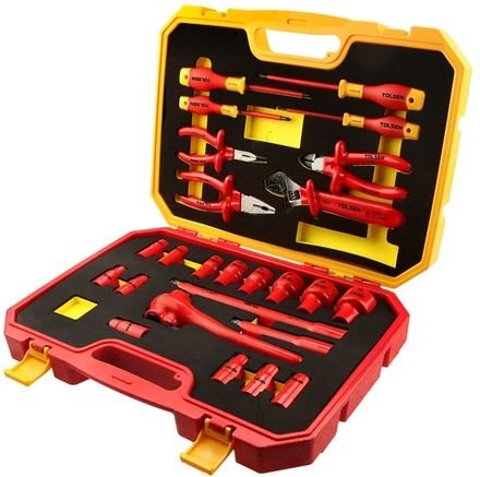 Цена на TOLSEN (TTV83825) Набор инструментов диэлектрических, универсальный, 25 предметов