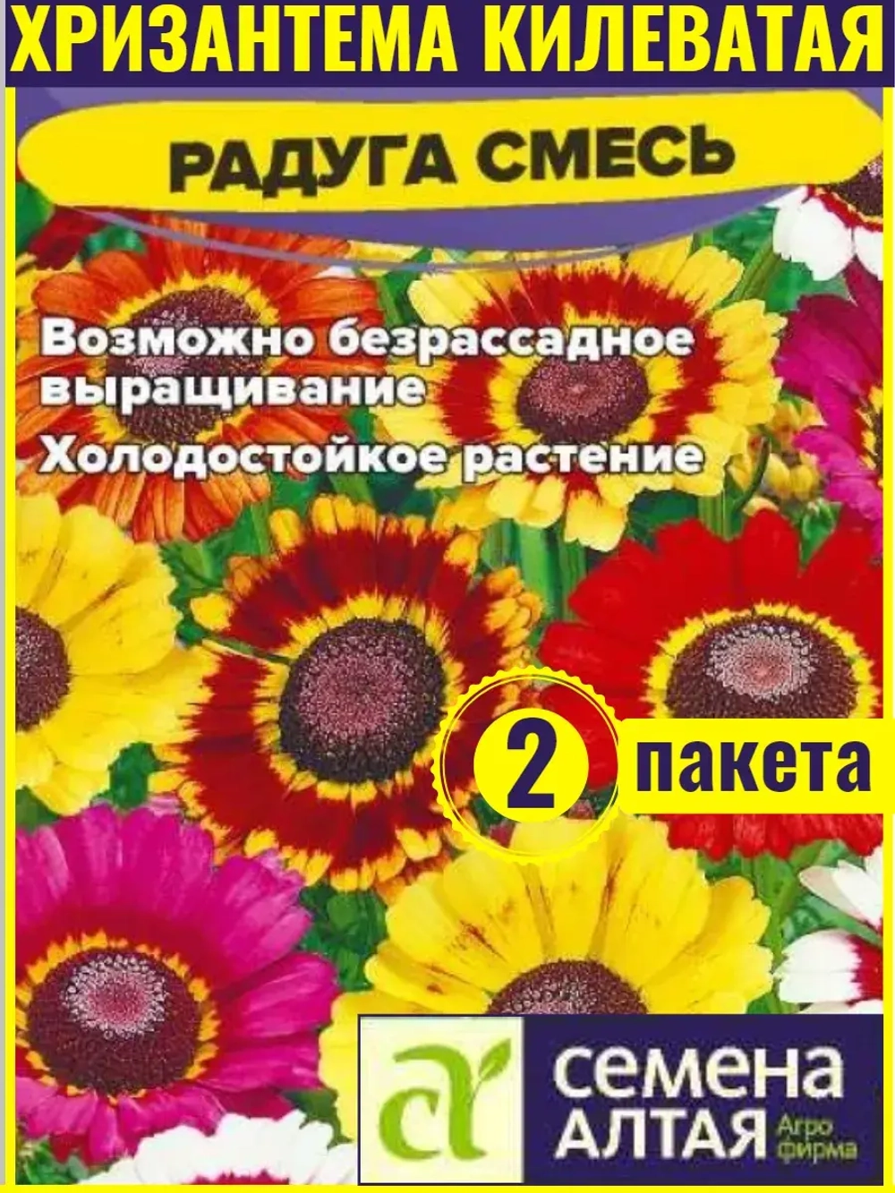 Семена хризантемы килеватой Радуга Смесь