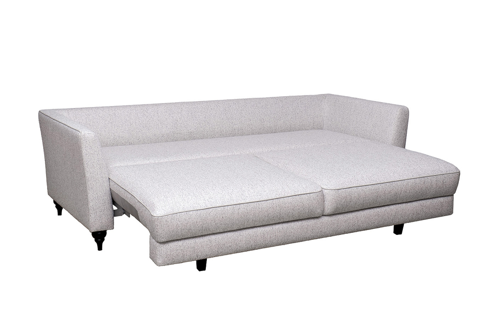 Диван Garda Decor Сорренто (Sorrento)(K) 230M трехм.раск c кантом,рогожка св.беж Santo1902-SECRU+Nev83 230*101*86