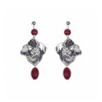 Серьги Ester Bijoux Гортензия F610C-S BW