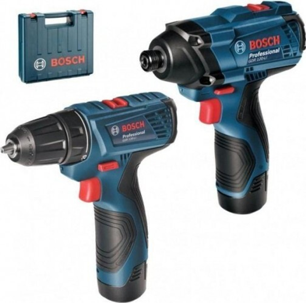 Набор аккумуляторного инструмента BOSCH GDR 120-LI+GSR 120-LI 06019F0002 2х1,5Ач, кейс L-Boxx