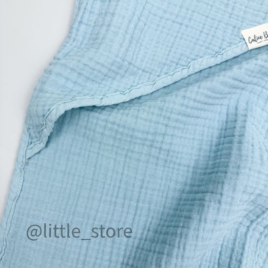 Полотенце из муслина, Голубая сталь