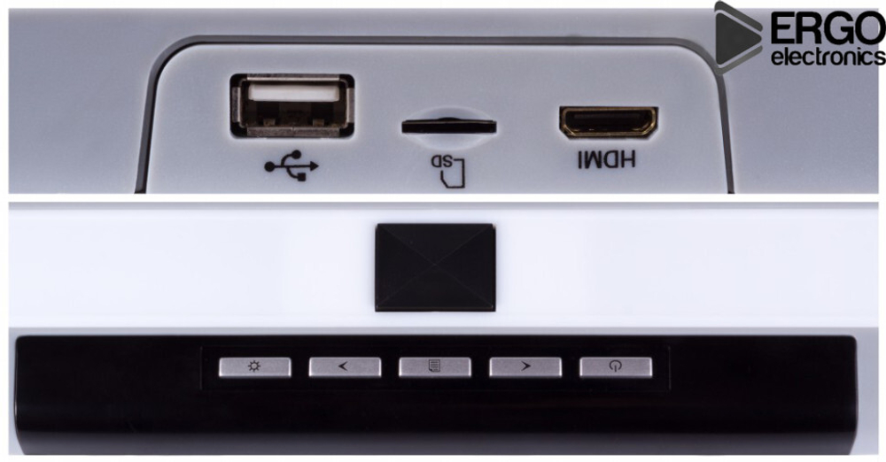 Монитор потолочный - ERGO ER17M с экраном 17.3” (1920х1080 FullHD IPS) серый