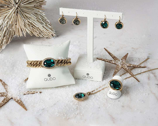 Колье Qudo TIVOLA big G emerald 404549.1 G/G