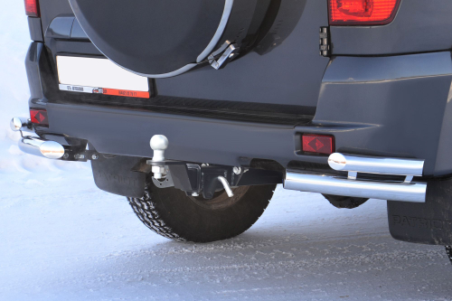 Фаркоп с унив. электрикой, съемный квадрат, UAZ Patriot 2014- (паспорт и сертификат) ПТ ГРУПП.UZP-14-991122.00