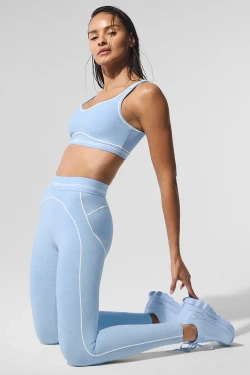 Alo yoga Легинсы Alosoft с высокой посадкой, светло-голубой