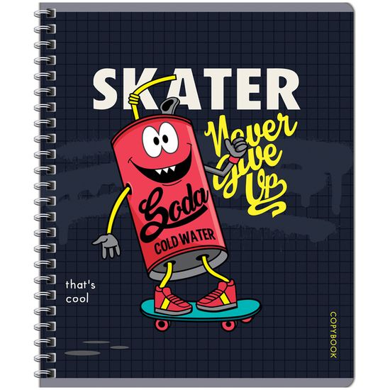 Тетрадь 96л., А5, клетка на гребне ArtSpace "Стиль. Bright prints", комплект 3 штуки