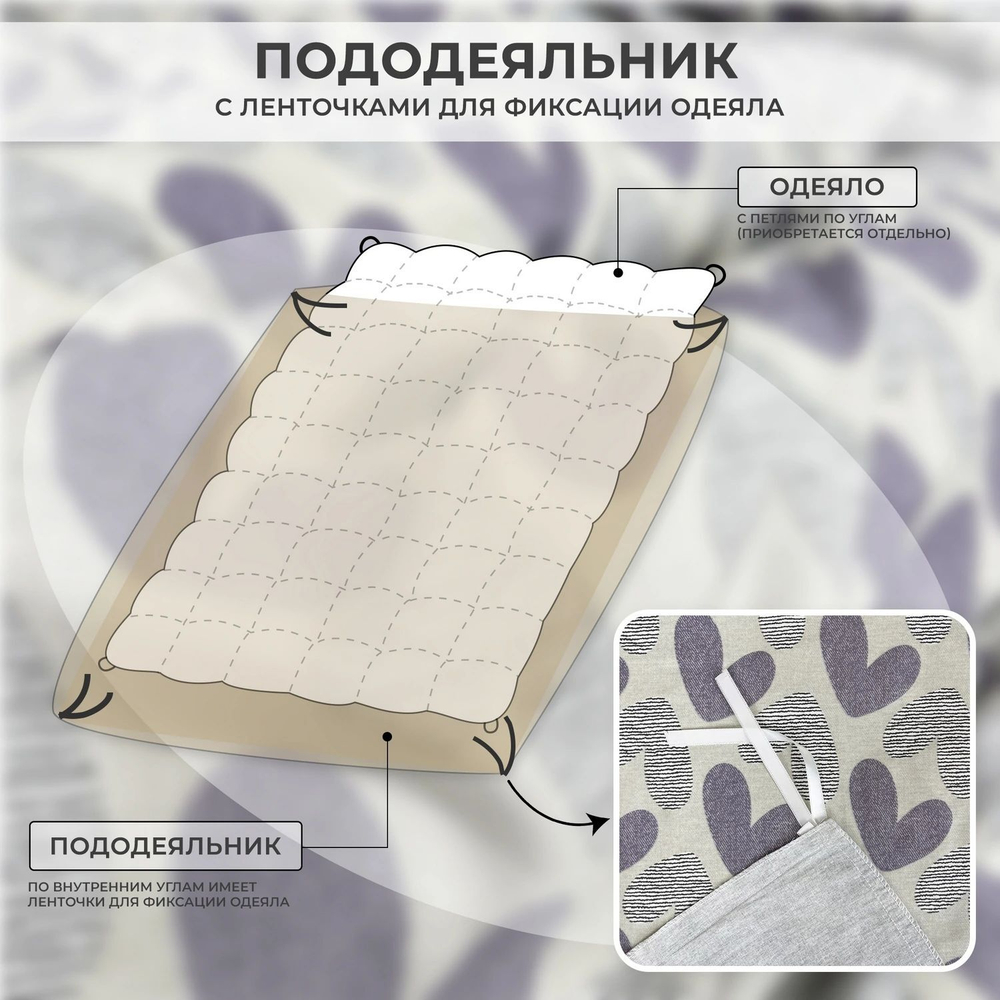 Комплект постельного белья 100% хлопок