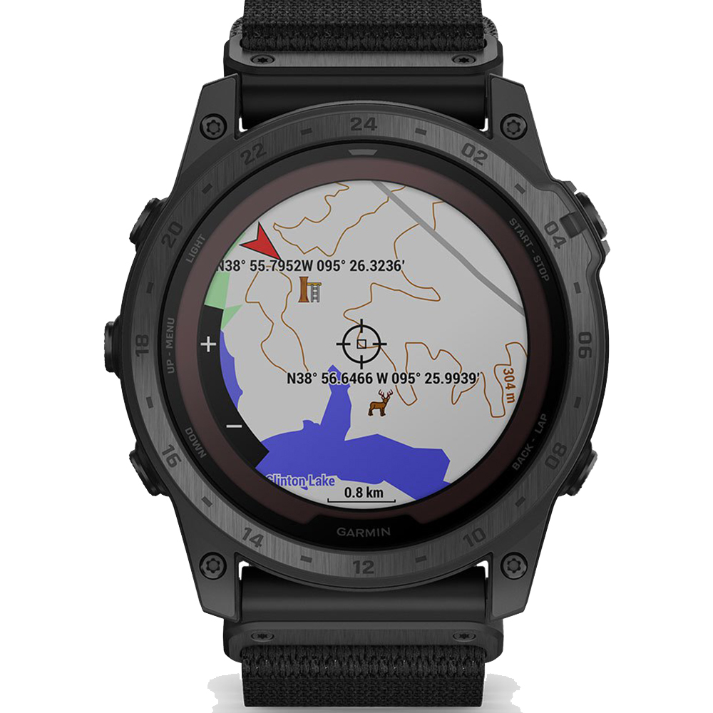 Смарт-часы GARMIN TACTIX 7 PRO Ballistics, Solar, с текстильным ремешком, черный, 010-02704-21