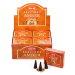 HEM Precious Amber Благовоние-конус Драгоценный Амбер, 10 шт