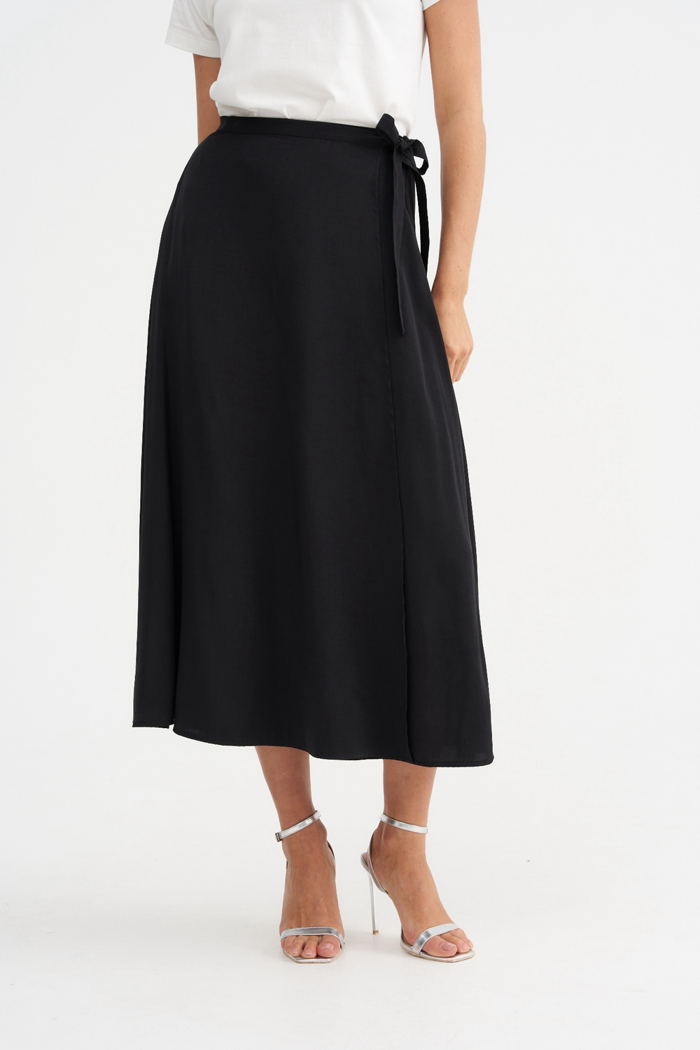 Легкая струящаяся юбка с запахом Тамбовчанка