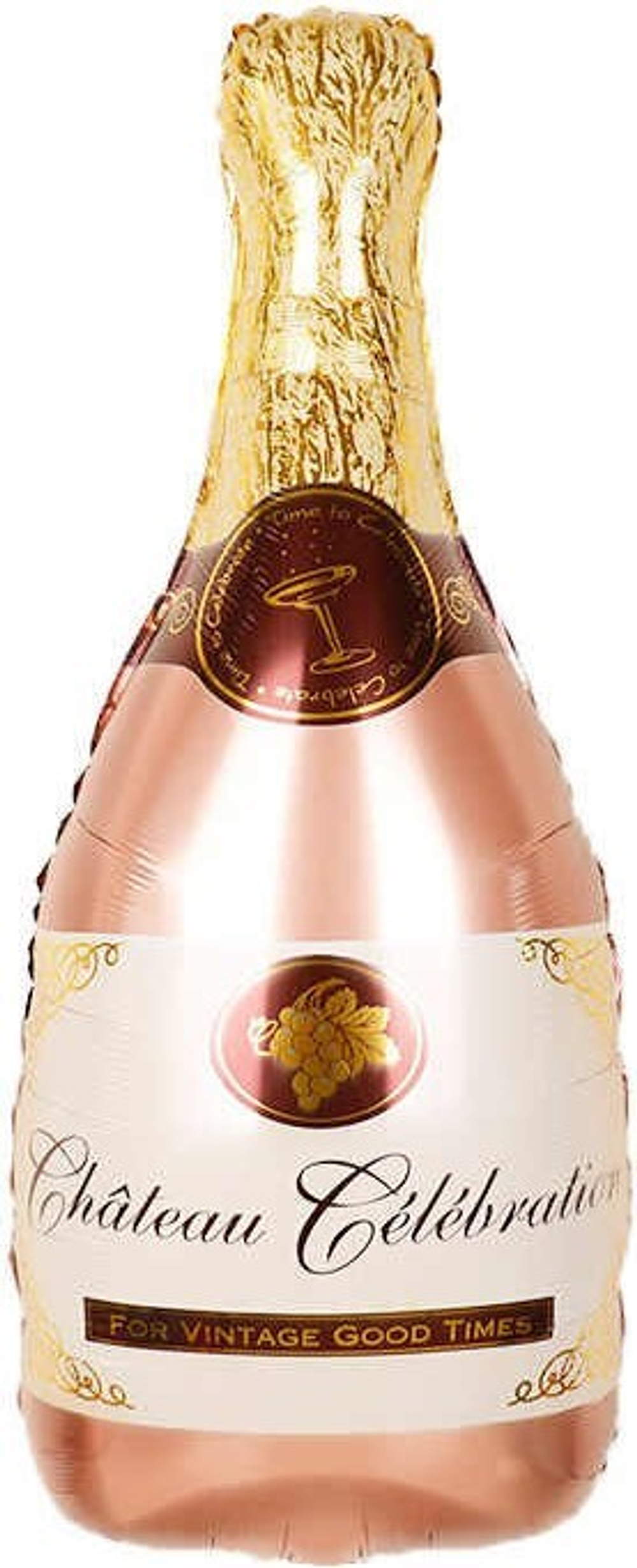 Фигура "Бутылка шампанского" розовое золото
