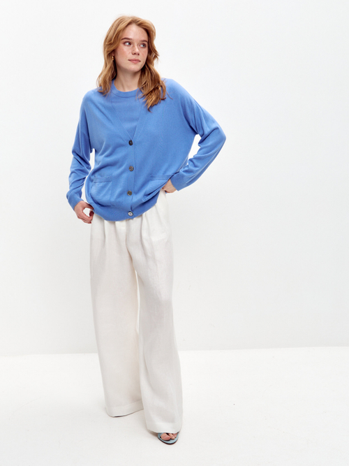 Кардиган из шелка и кашемира