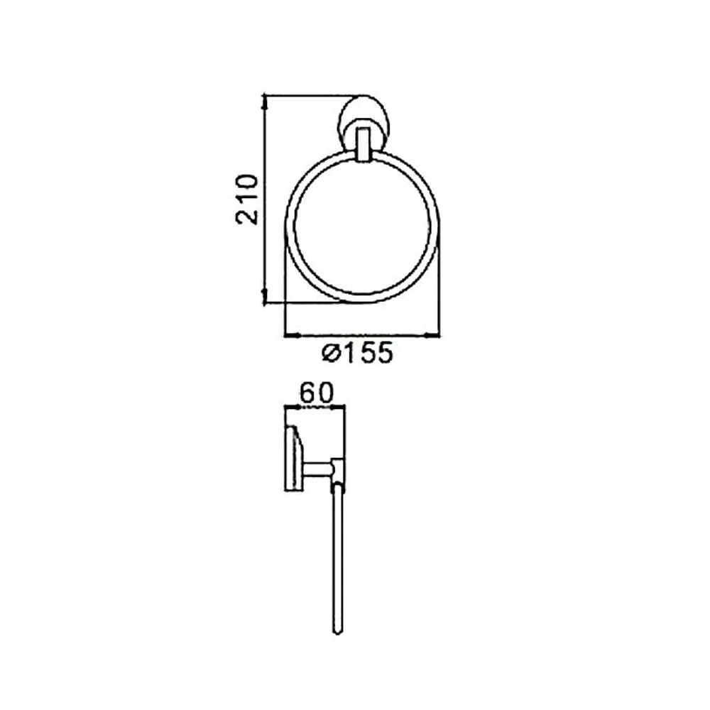 Держатель для полотенец кольцо Haiba HB1604