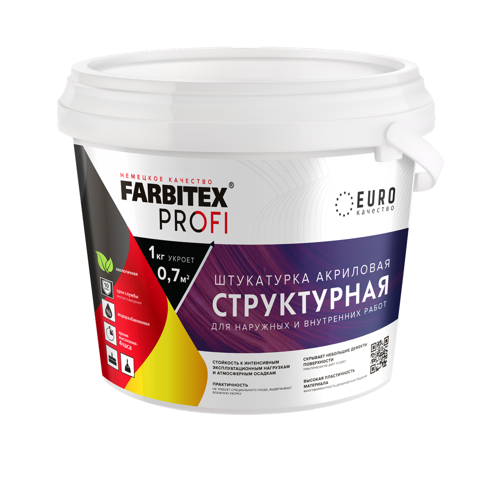 Штукатурка структурная (16 кг) FARBITEX PROFI