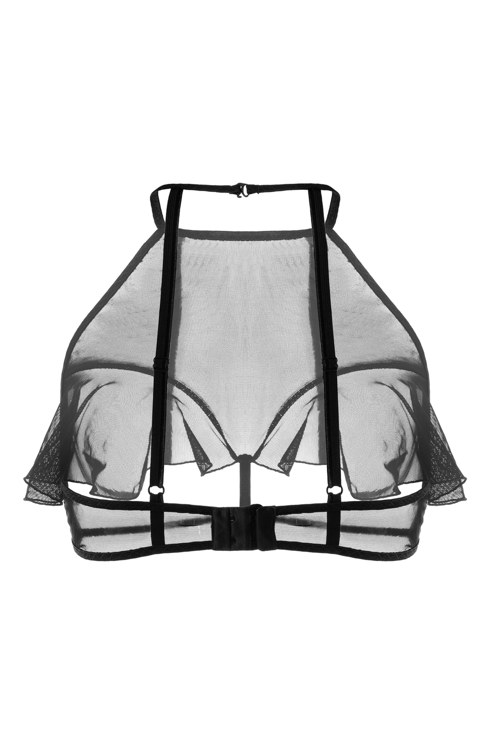 Эротический бралетт Erolanta Karen с открытой грудью черный 50-52