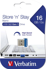 USB-накопитель Verbatim 16GB Store 'n' Stay Nano USB 3.2 Gen 1